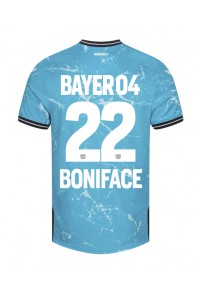 Bayer Leverkusen Victor Boniface #22 Jalkapallovaatteet Kolmaspaita 2023-24 Lyhythihainen